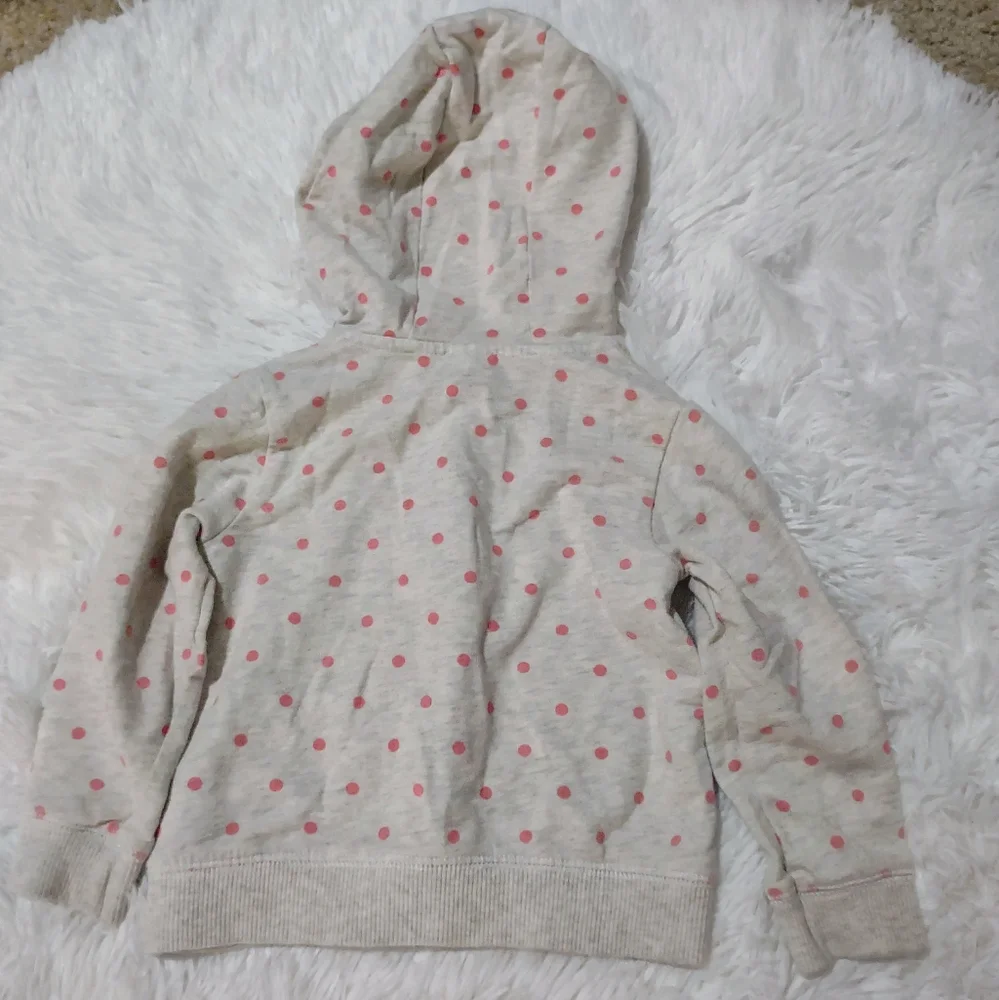 Carter's 18 Month Polka Dot Hooded Sweater Full Zip